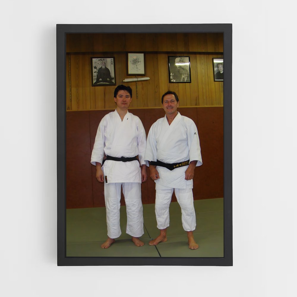 Poster Deux Hommes en Dialogue – affiche Aikido (vue 2)